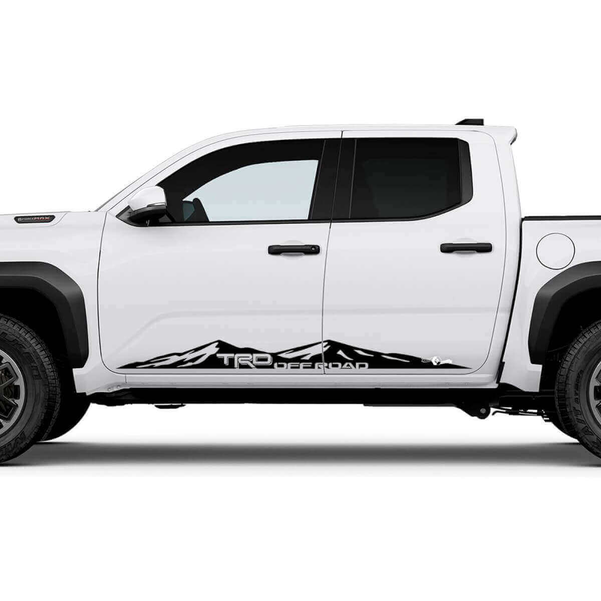TRD Off Road Side Mountains Rocker Panel Decals Stickers 4 voor Toyota Tacoma