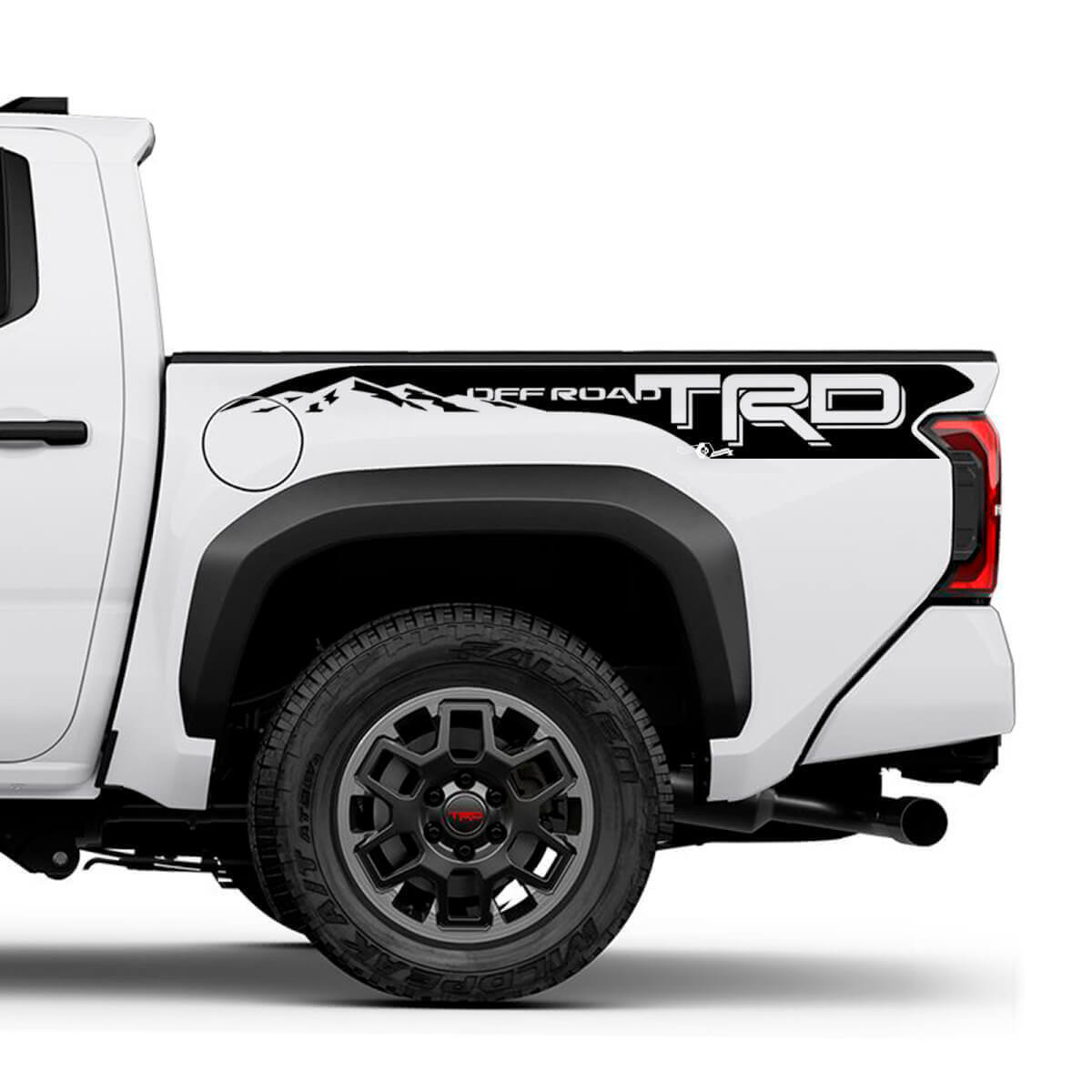 Bergen trd off -road bedtraienstickers stickers voor Toyota Tacoma 4e Gen 2
