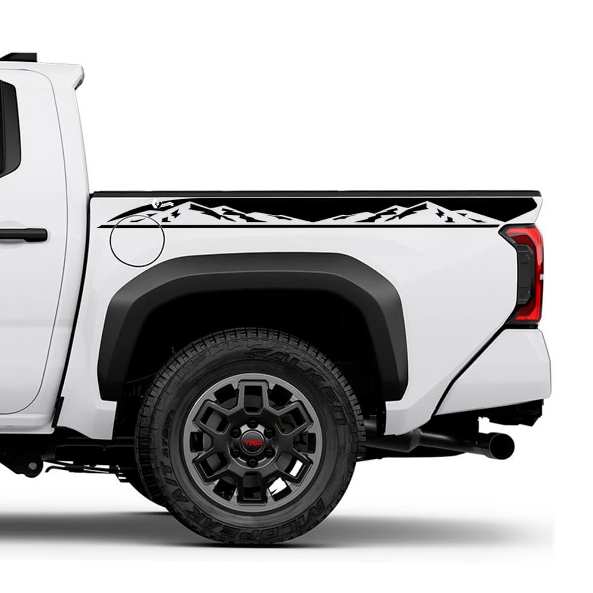 Bergen bed vrachtwagenstickers stickers voor Toyota Tacoma 4e Gen
