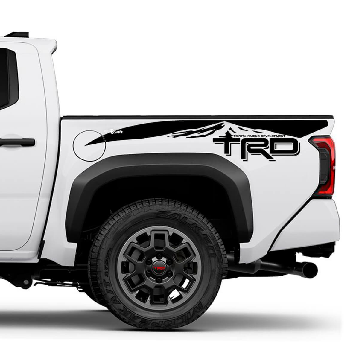 TRD off Road Mountains Bedside Truck Decals Stickers 2 voor Toyota Tacoma