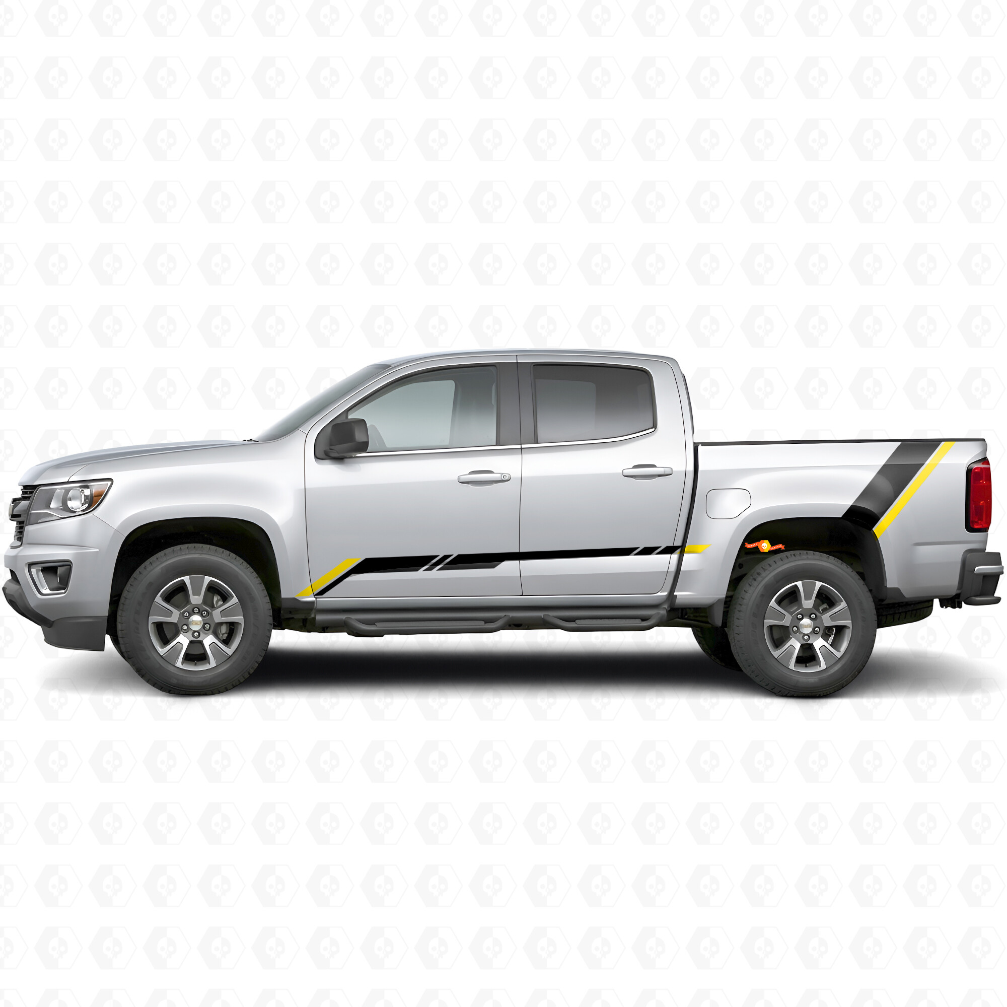 Rising Accent Deur- & Zijvinylstriping voor Chevrolet Colorado 2de Gen 2015-2022