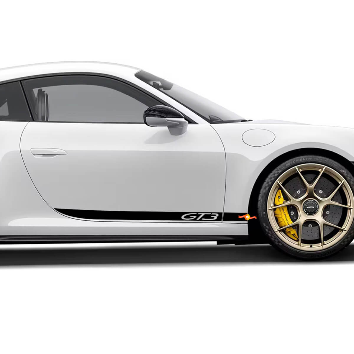 Zijde 911 GT3 deurenstrepen Kit Sticker Sticker voor Porsche 911 GT3
