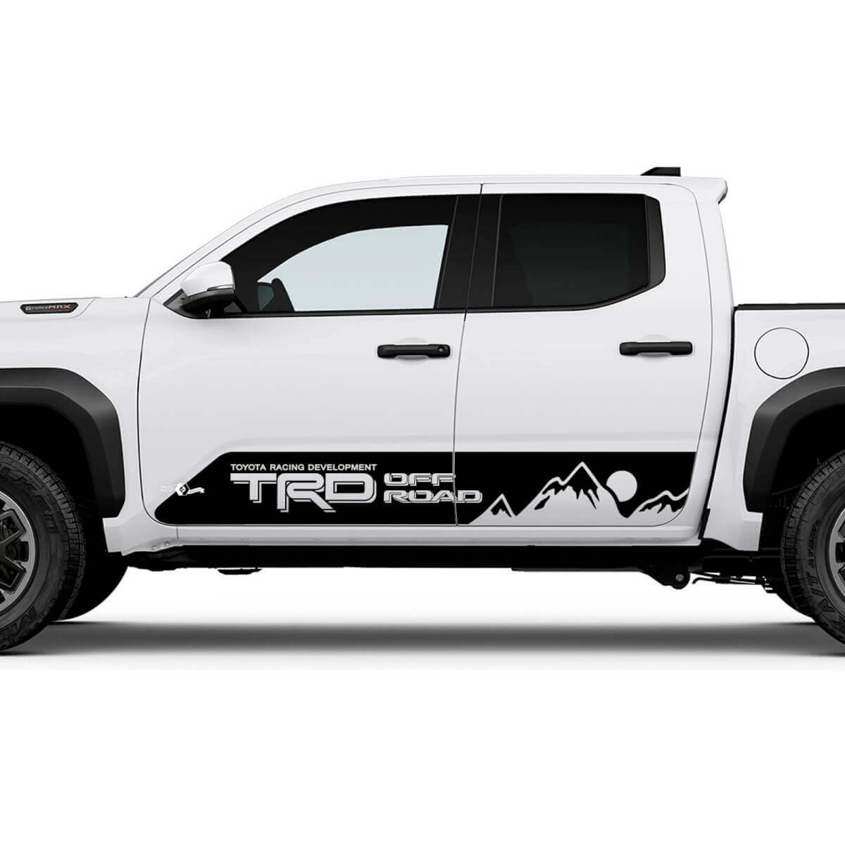 TRD Off Road Side Mountains Sun Rocker Panel Stickers Stickers voor Toyota Tacoma
