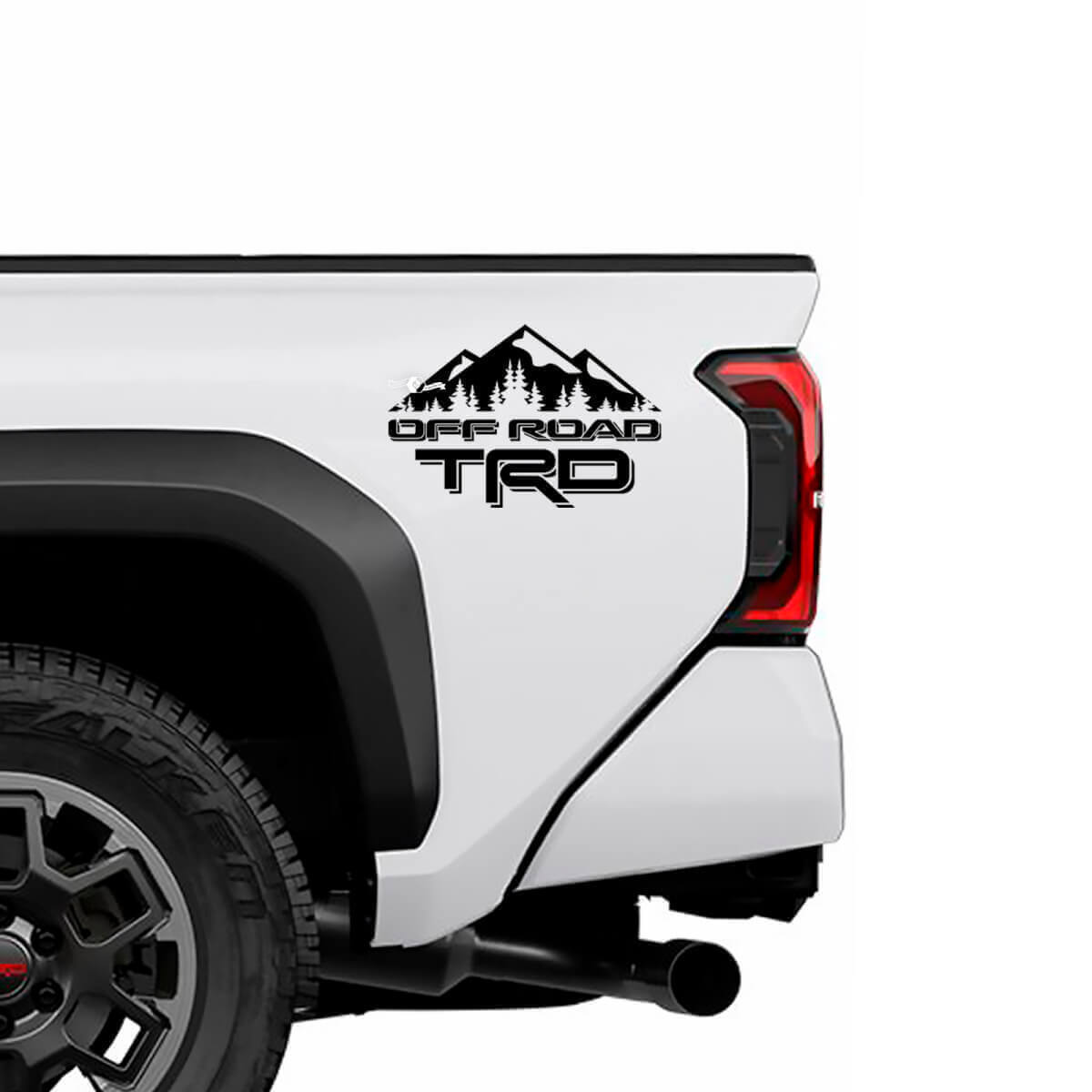 TRD Off Road Mountain Vinylstickers voor de achterzijde van Toyota trucks