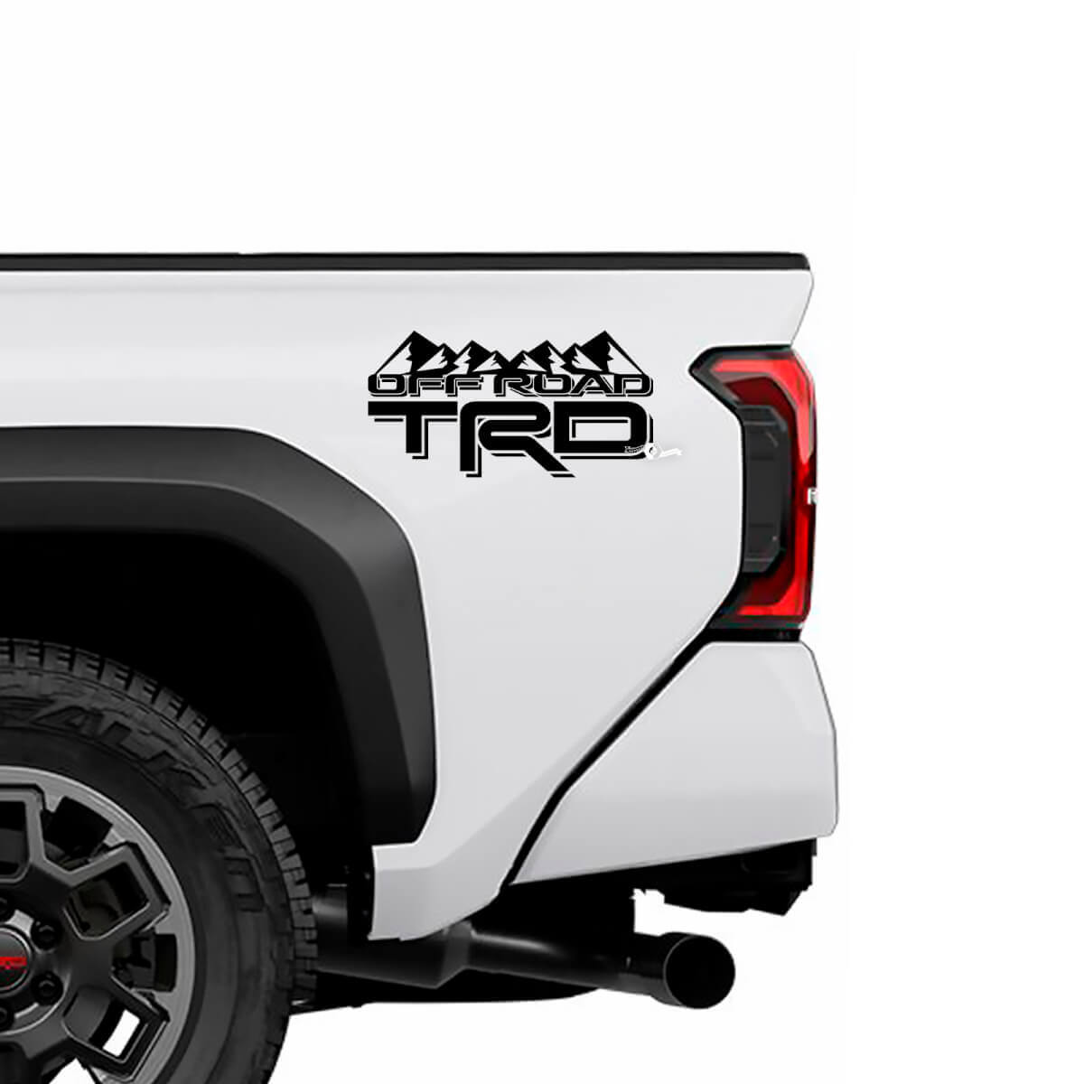TRD Off Road Mountains Bedide Side Truck Decals Stickers voor Toyota Trucks 2
