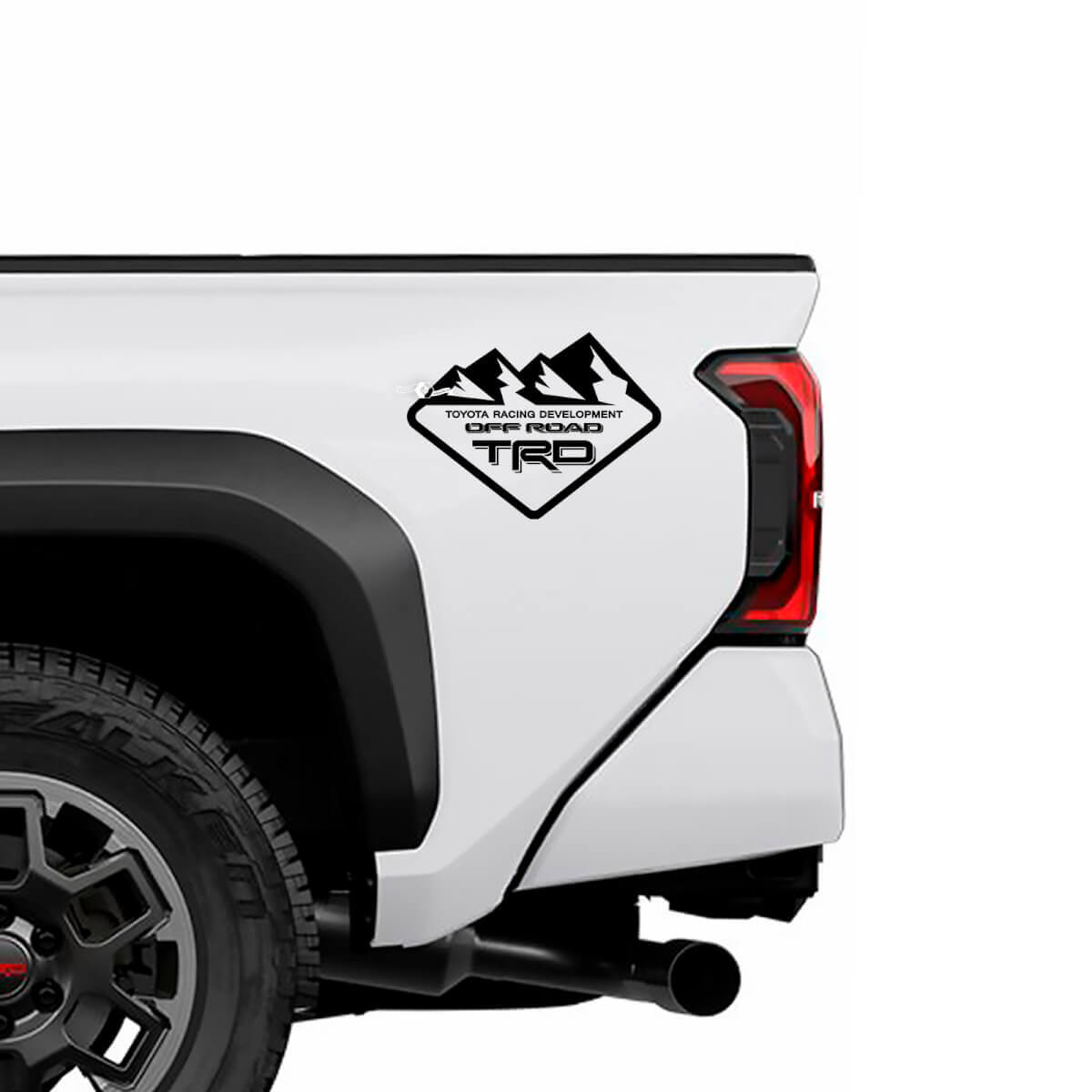 TRD Off Road Mountains Bedide Side Truck Decals Stickers voor Toyota Trucks 3

