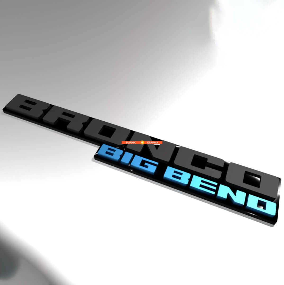 Fender Badges Tailgate Embleem Tekst 3D Badge voor Musclecar horse Big Bend