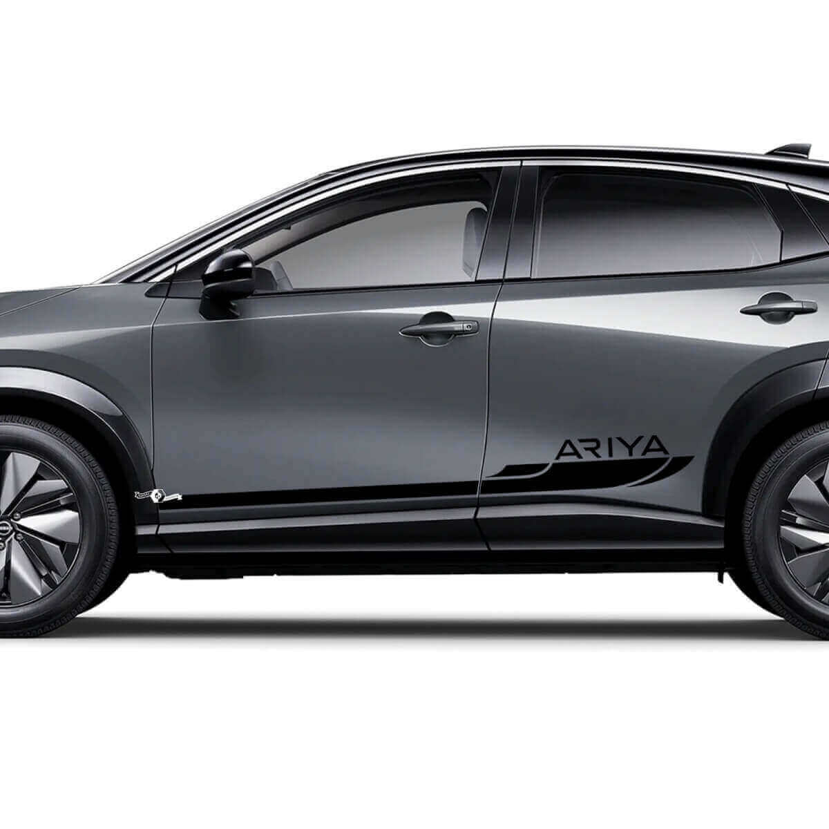 Sides Racing Logo Accent Strepen Grafische Decal Kit 2 voor Nissan ARIYA