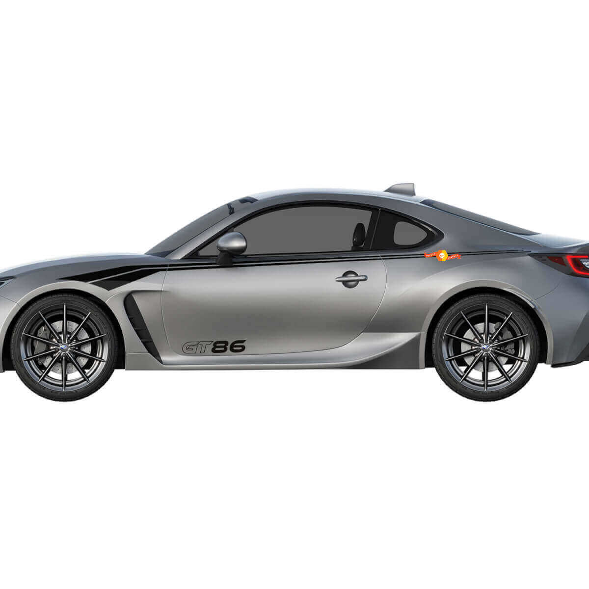 Racen Gebogen Strepen Zij Vinyl Decal Kit voor Toyota GT86