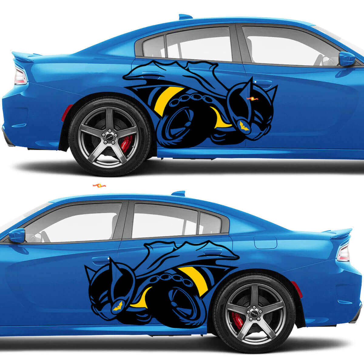 BatBee Zijvinyl Decal Kit voor Dodge Charger of Challenger