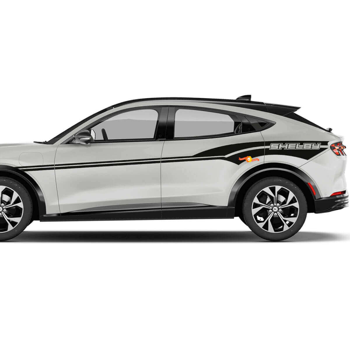 Paar MACH E Accent Stripes Side Door Decal vinyl stickers voor Ford Mustang MACH-E
