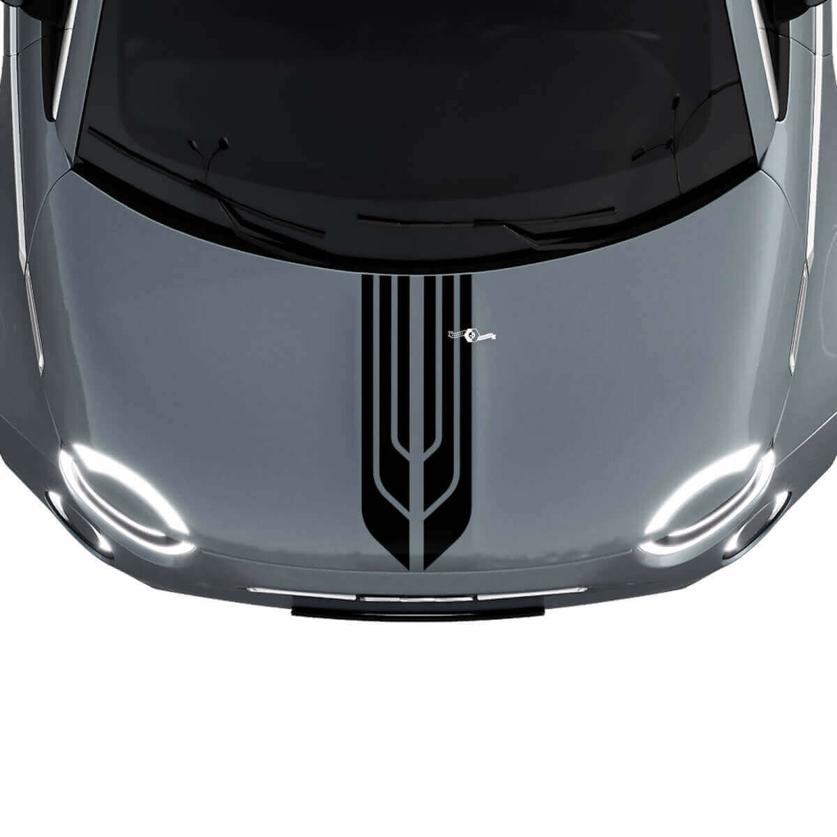 500 Dubbele Centrale Motorkap Streep Decal Sticker Grafische voor Fiat 500
