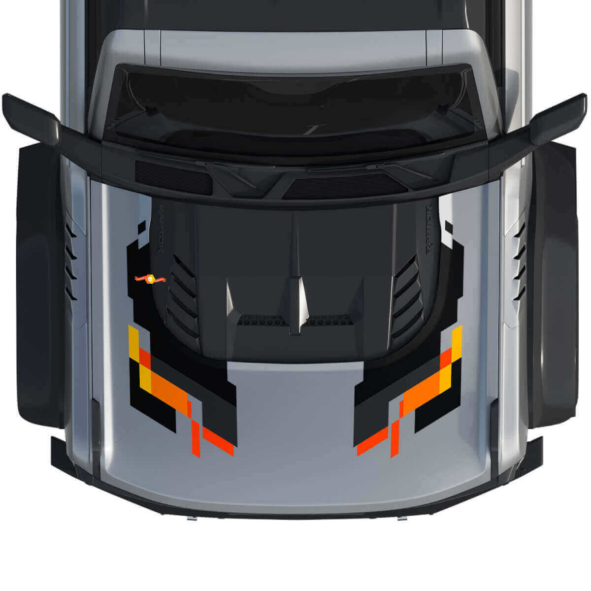 Motorkap Abstracte Grafische Kit Vinyl Decal Sticker voor Musclecar horse power truck