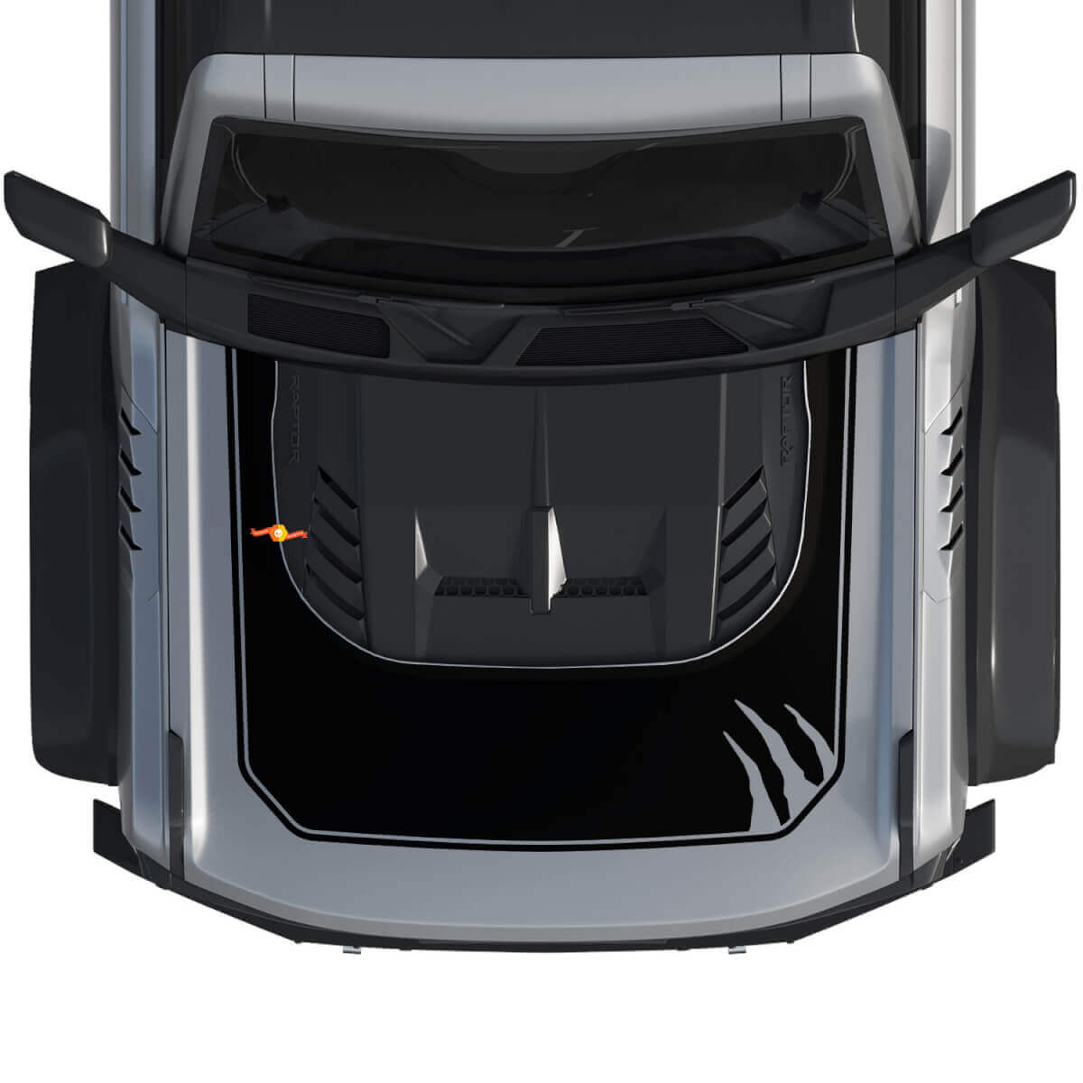 Motorkap Bronco Raptor klauwen Wrap Graphics Decal Sticker voor Ford Bronco
