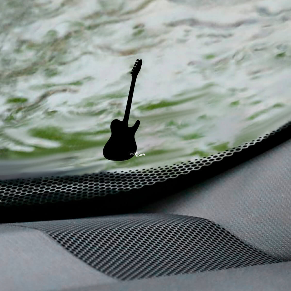 Gitaar Jeep Wrangler Voorruit Paasei Hoek Sticker - Aangepaste Vinyl Grafiek
