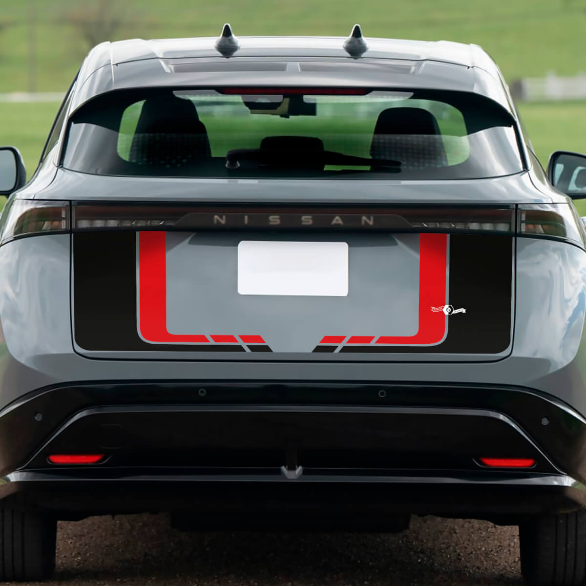 Achterste dubbelkleurige kofferbakracegrafieksticker voor Nissan ARIYA

