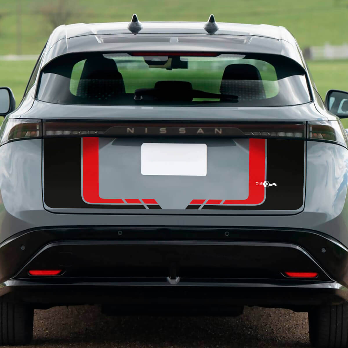 Achterste dubbelkleurige kofferbakracegrafieksticker voor Nissan ARIYA

