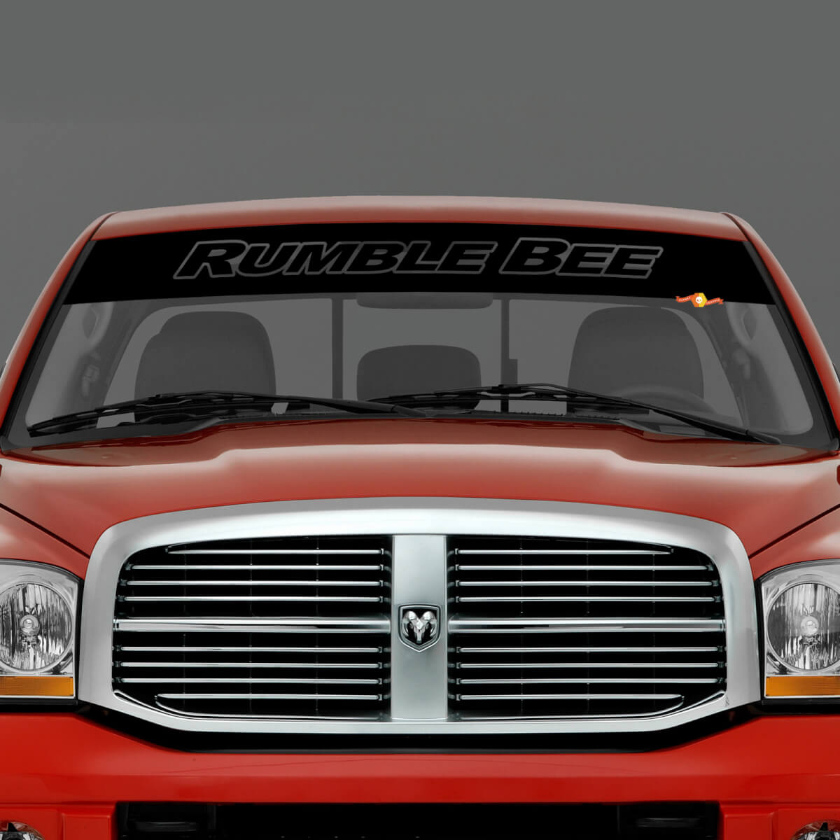Voorruit Rumble Bee Banner Vinyl Sticker voor Dodge RAM
