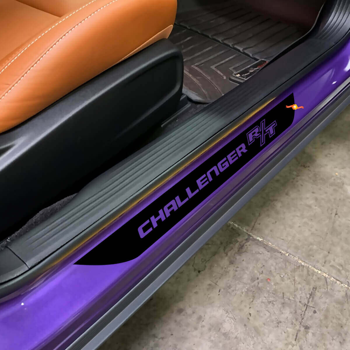 Lettering Vinyl Deur dorpel streep stickers Voor Dodge Challenger
