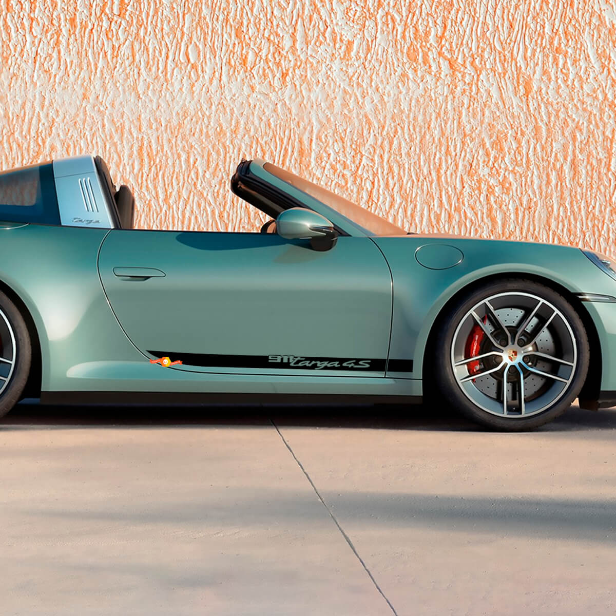 Zijdeuren Decoratieve Sticker voor Porsche 911 Targa 4S 2026
