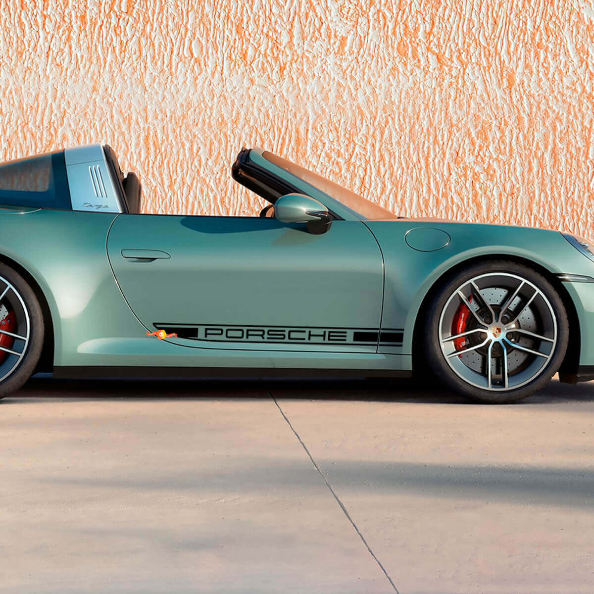 Zijdeuren Decoratieve Sticker voor Porsche 911 Targa 4S 2026
