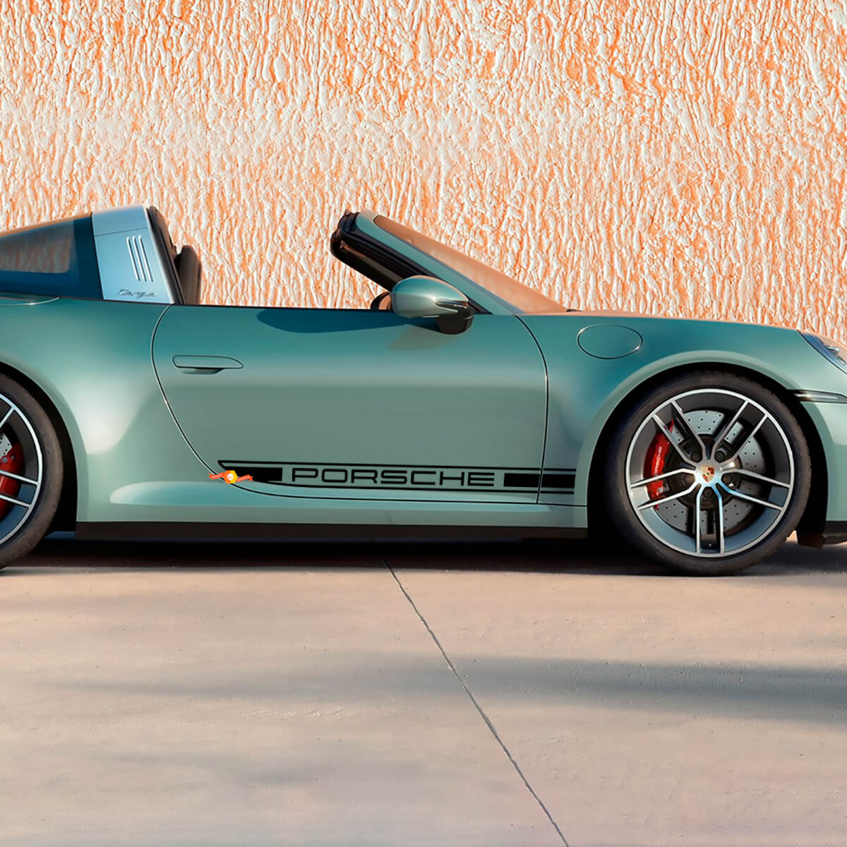 Zijdeuren Decoratieve Sticker voor Porsche 911 Targa 4S
