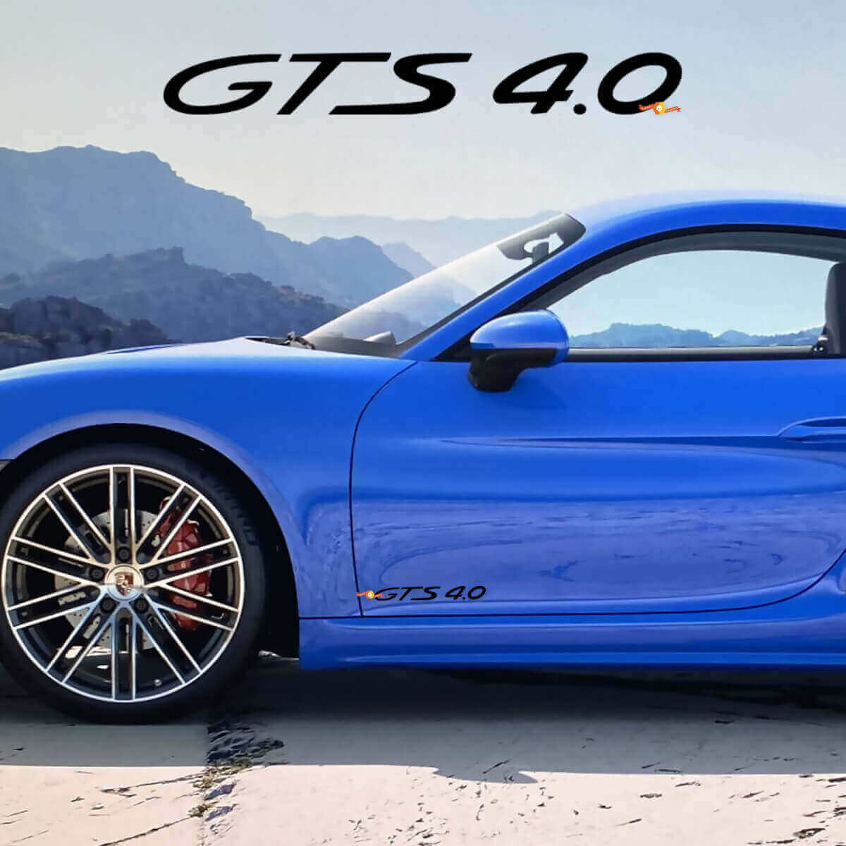 GTS 4.0 Zijdeur Vinyl Decal Kit voor Porsche 718 Cayman