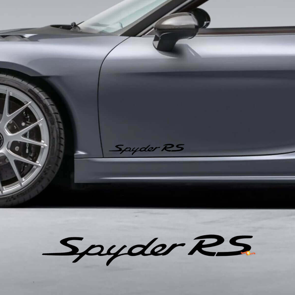 Spyder RS zijdeur vinyl decal set voor Porsche 718