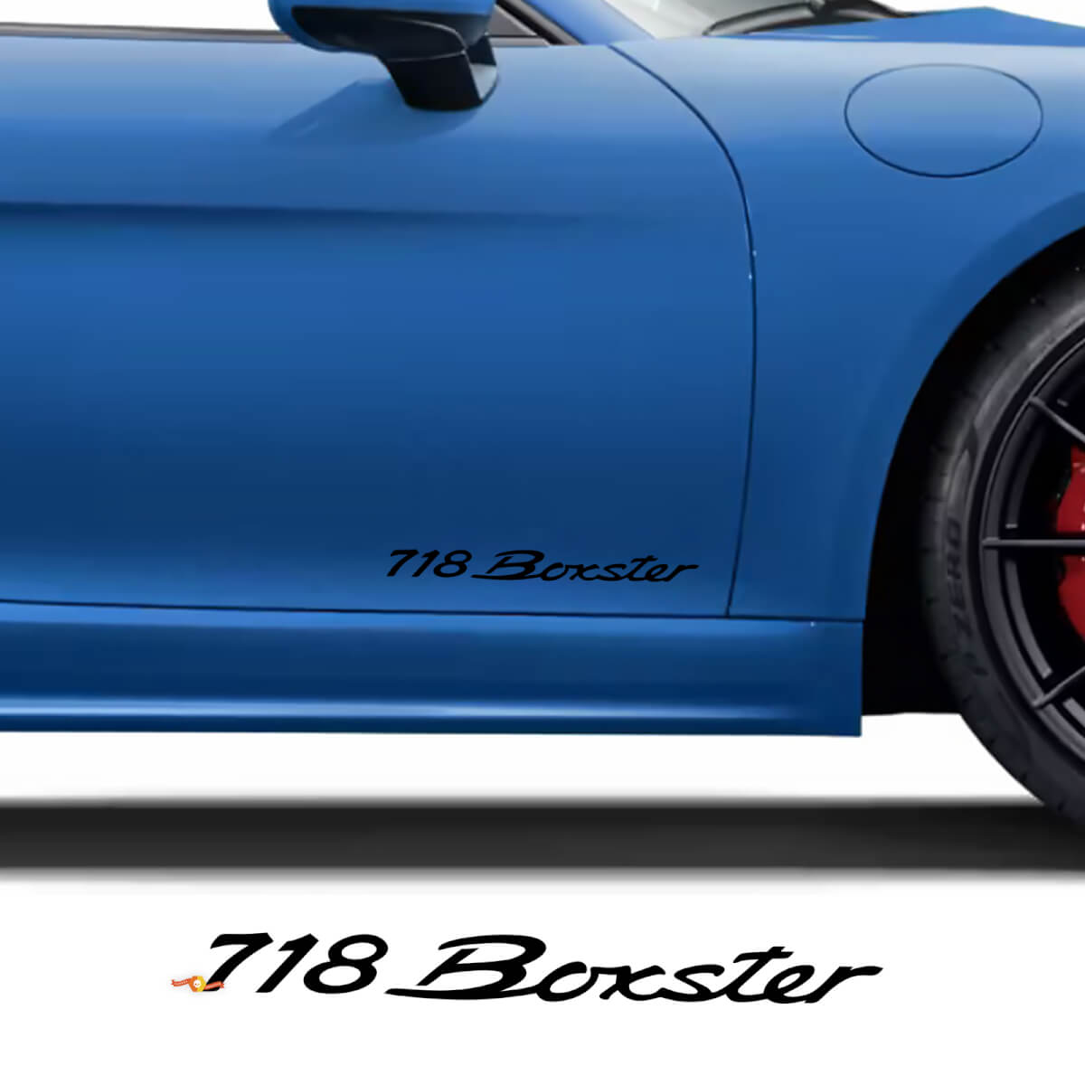 Zijdeuren sticker voor Porsche 718 Cayman Spyder RS
