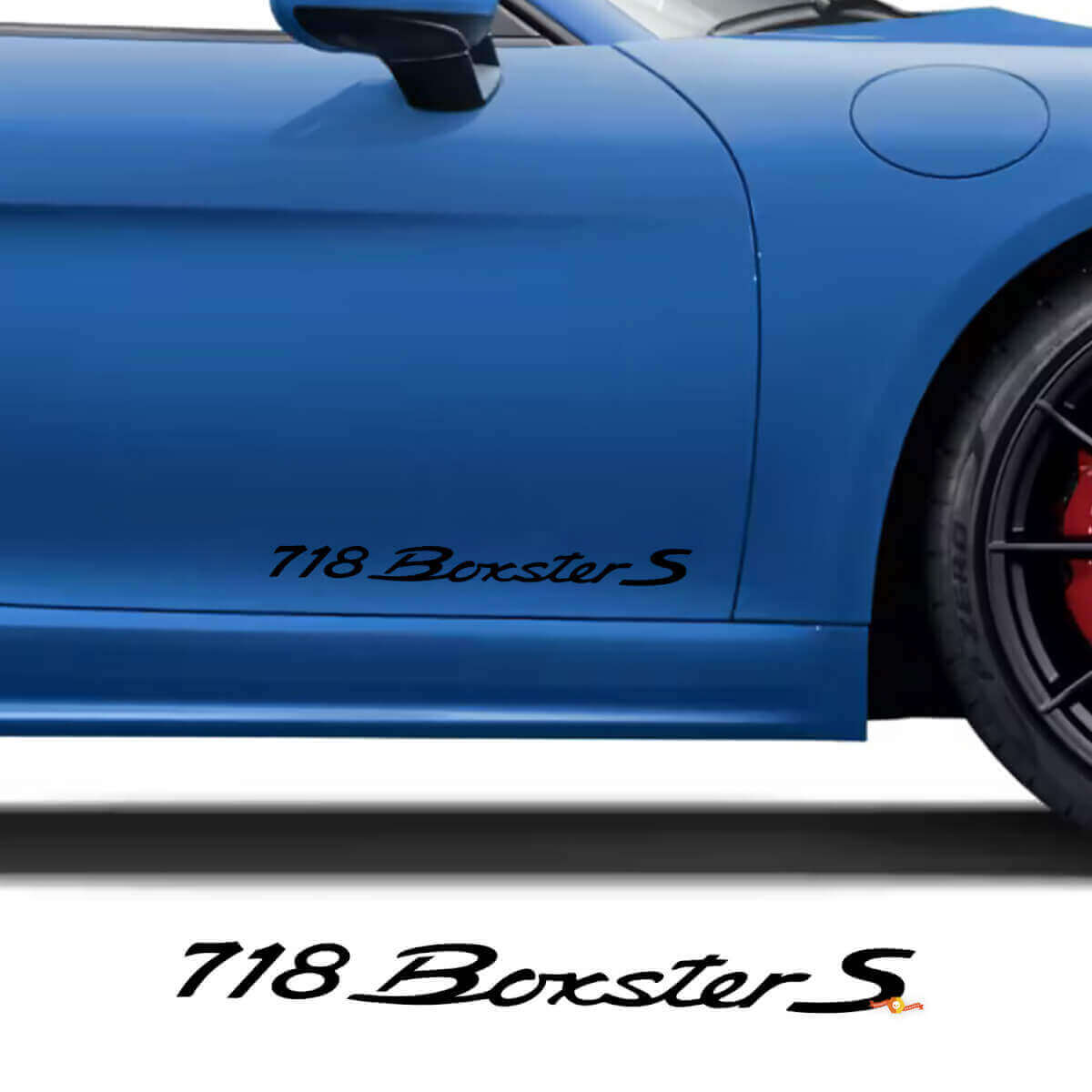 Zijdeuren Decal Sticker voor Porsche 718 Boxster S
