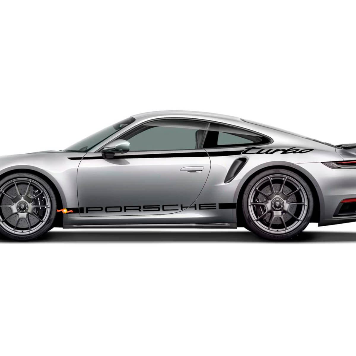 911 Turbo 50 Jaar 2025 grafische Heritage Design strepen Kit Decal Sticker voor Porsche 911 Turbo S 992.2
