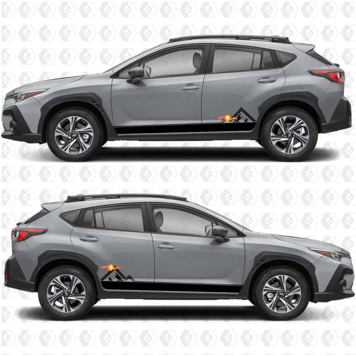 Mountains Stijl Zijstrepen Vinyl Decal Kit voor Subaru Forester
