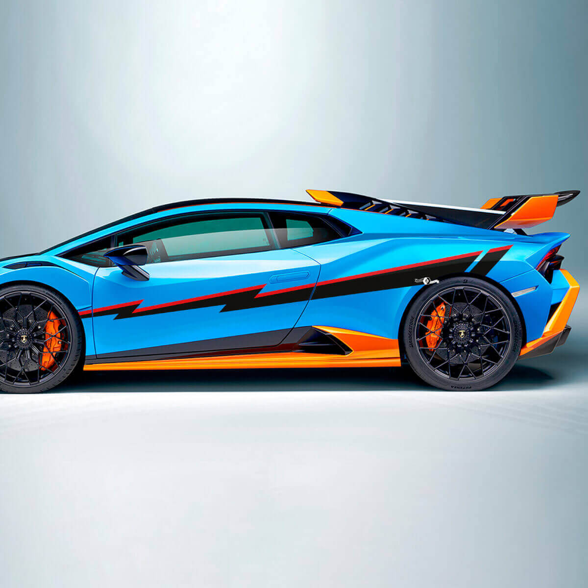Zijstrepen Vinyl Decal Sticker Graphics voor Lamborghini STO
