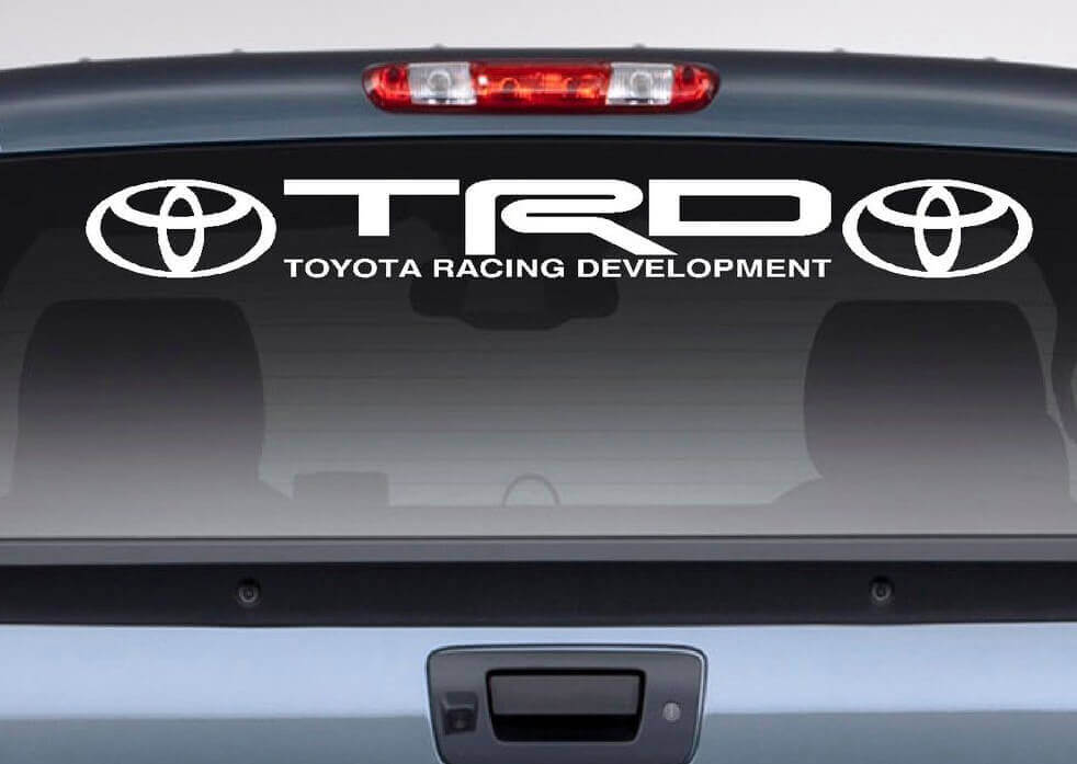 TRD Racing Development Achterruit Vinyl Sticker voor Toyota Auto's
