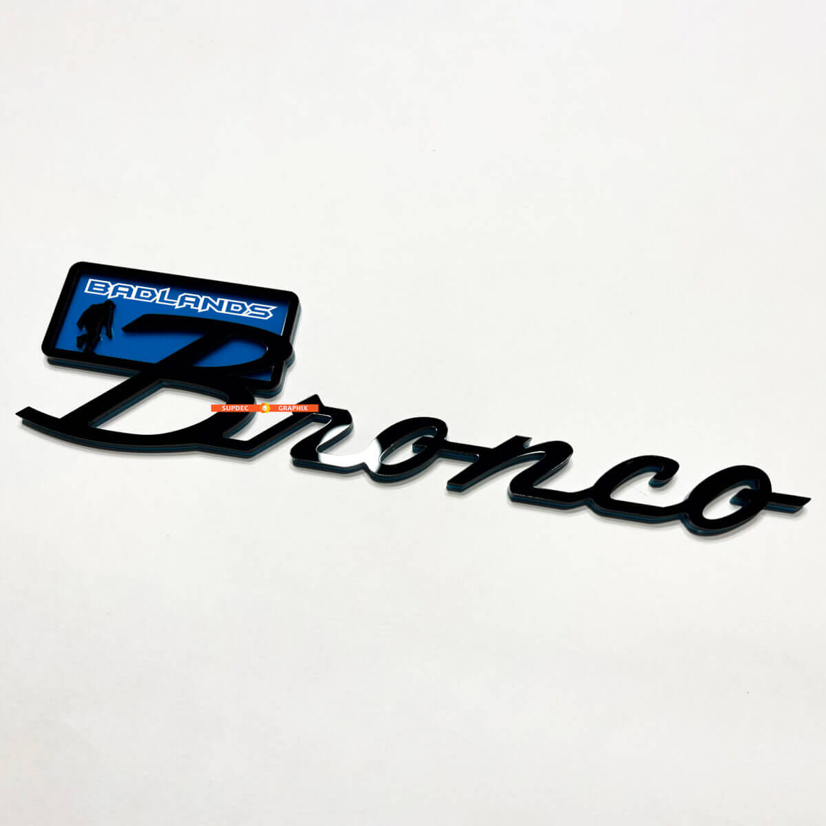 Yeti Sasquatch Bigfoot Spatschermlogo's Achterklep Embleem 3D Embleem 2 voor Musclecar horse Badlands