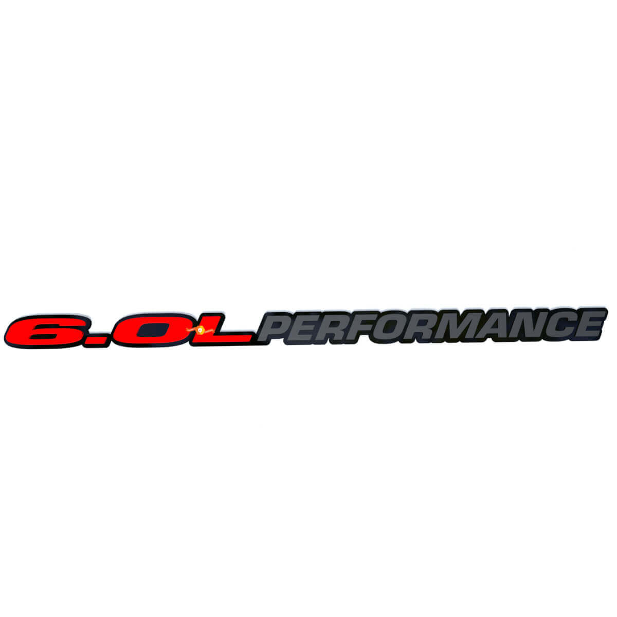 6.0 Prestatie Motorkap Badge Embleem 3D Badge voor Dodge Ram Powerstroke Truck 6.0L
