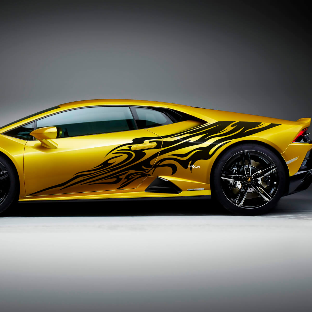 Zijkant Tribal Strepen Grafische Race Vinyl Sticker Grafische voor Lamborghini Huracan Evo
