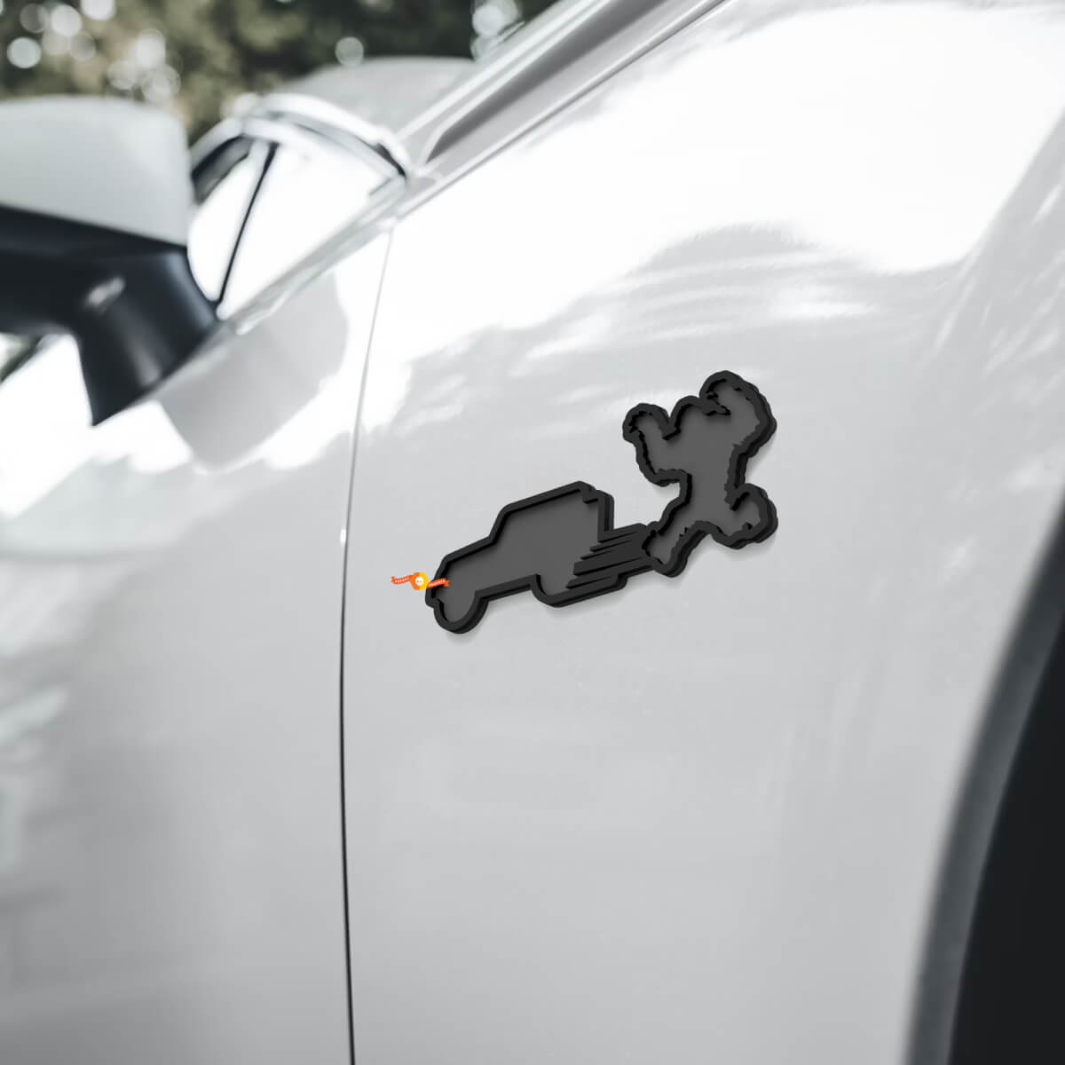 Yeti Sasquatch Jeep Spatbordembleem 3D-badge