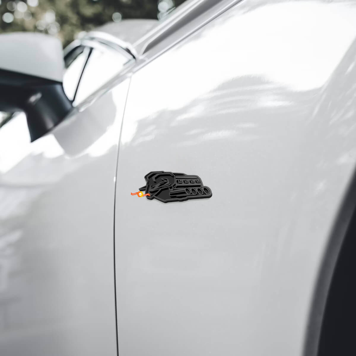 Hemi Motor 3D Spatscherm Badge Embleem voor Dodge Ram 1500 TRX