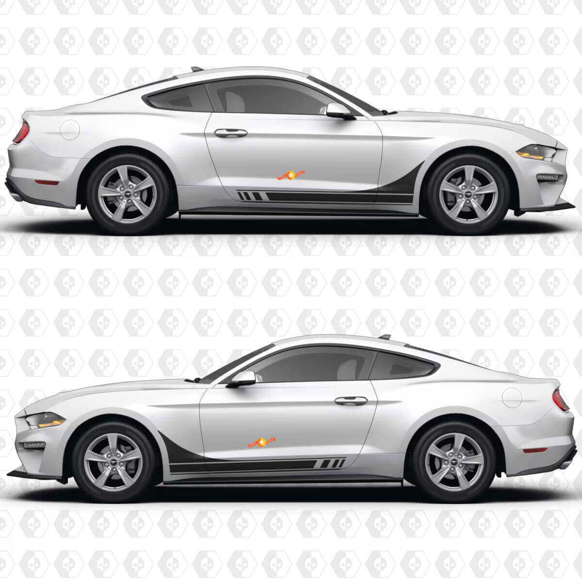 Racing Deurstrepen Vinyl Sticker voor Musclecar Musclecarmodel GT