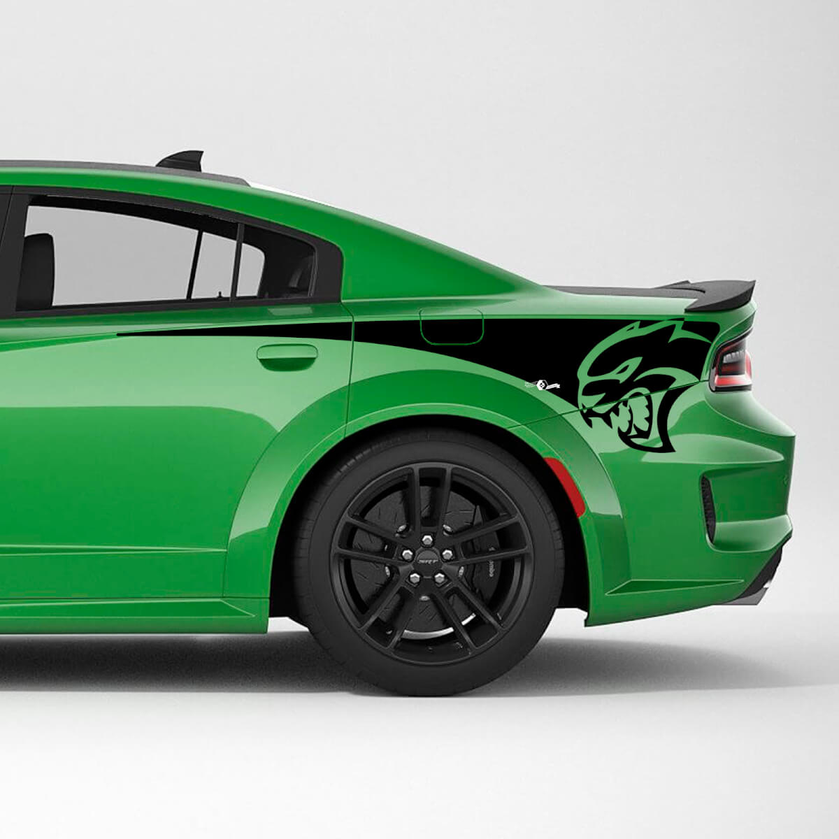 Hellcat SRT Achterste Kwartaal Zijstreep Vinyl Decal Sticker voor Dodge Charger
