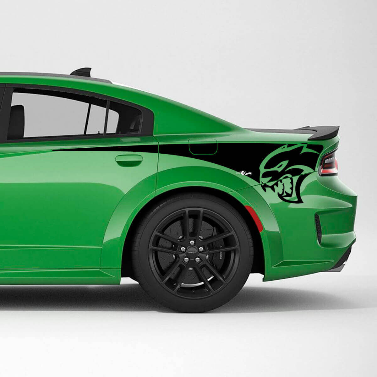 Hellcat Wildcat achterste zijspatstrepen vinyl decal sticker voor Dodge Charger