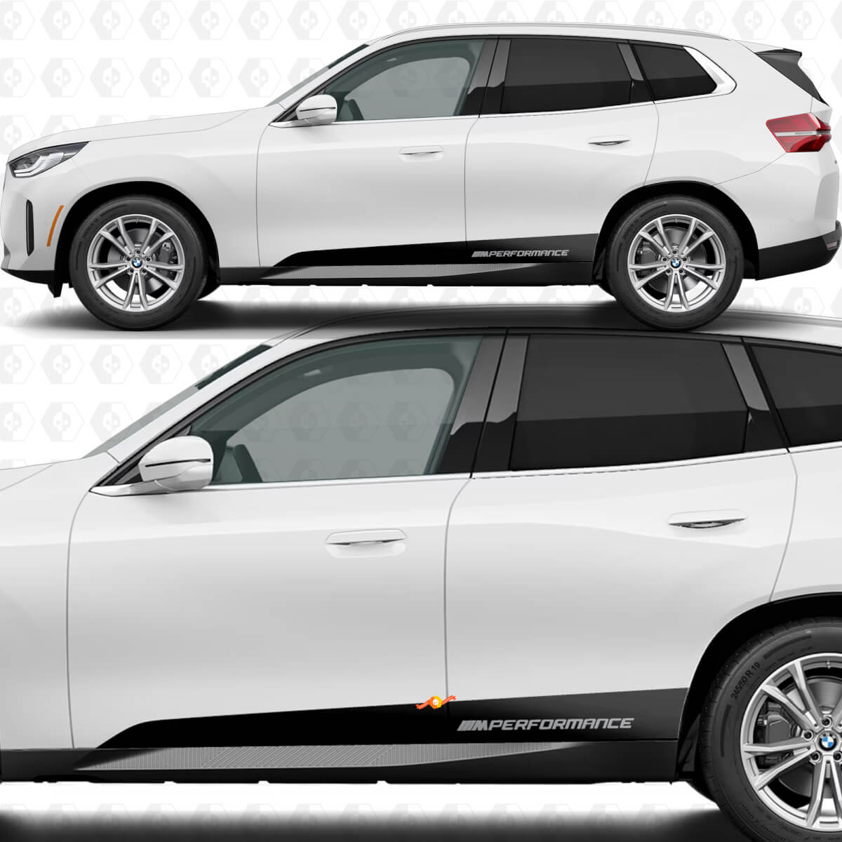 Zijdeur Rocker Panel Strepen M Performance Decal Kit voor BMW X3 G45