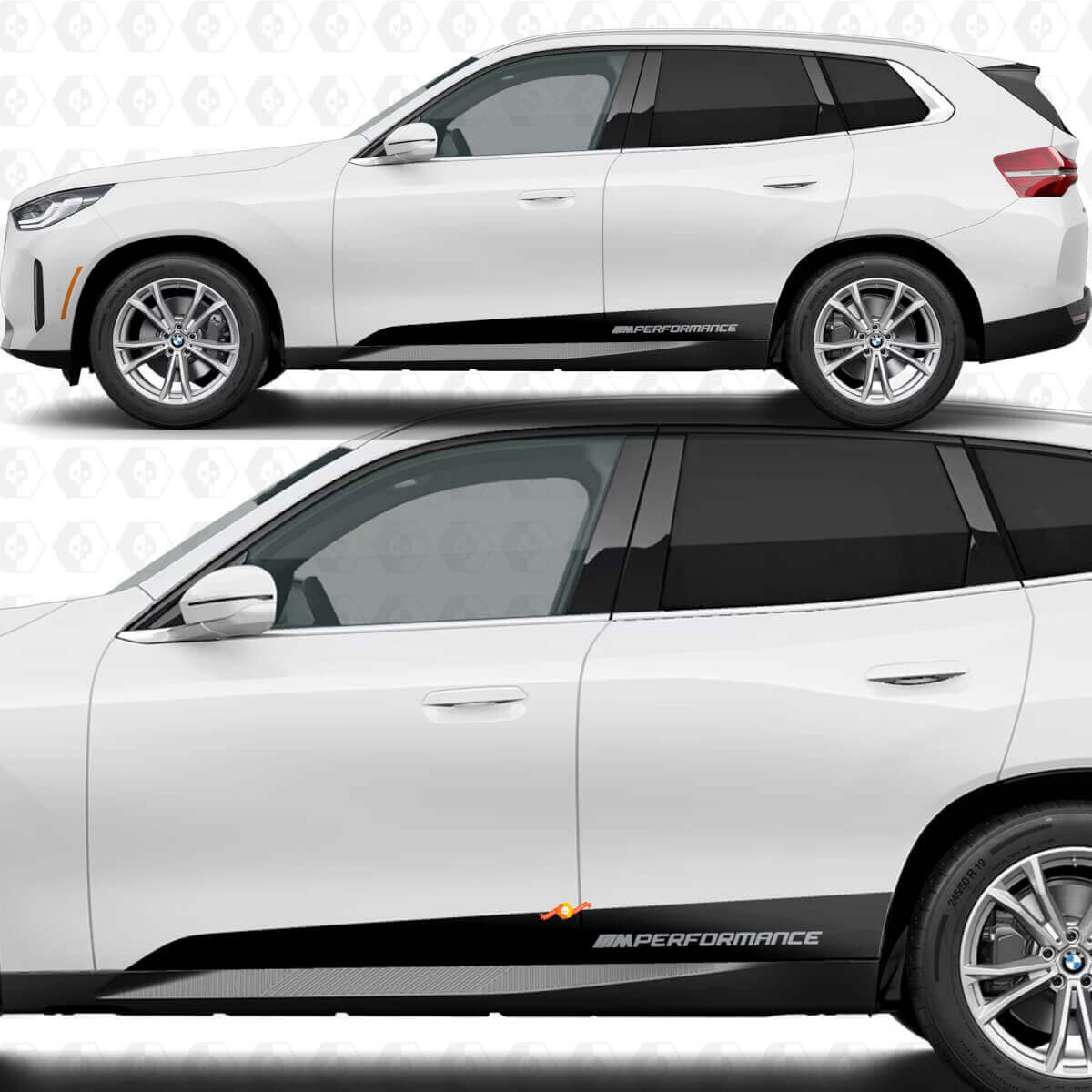 Zijdeur Rocker Panel Strepen M Performance Decal Kit voor BMW X3 G45