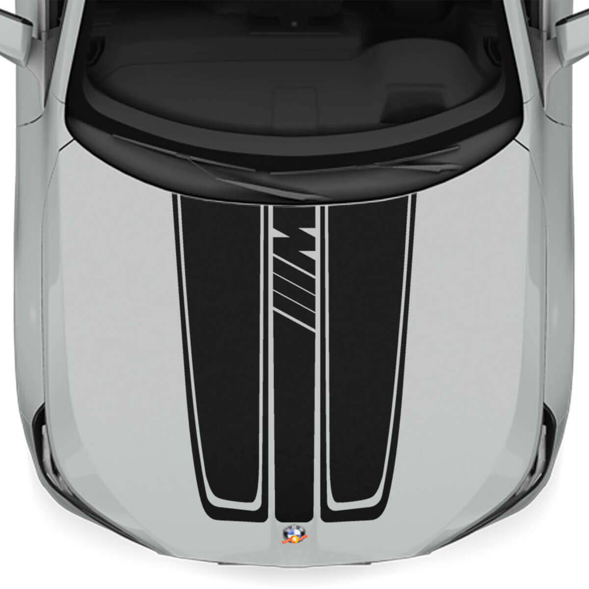 M-Style Motorkap Strepen Vinyl Decal Kit voor BMW X3 G45