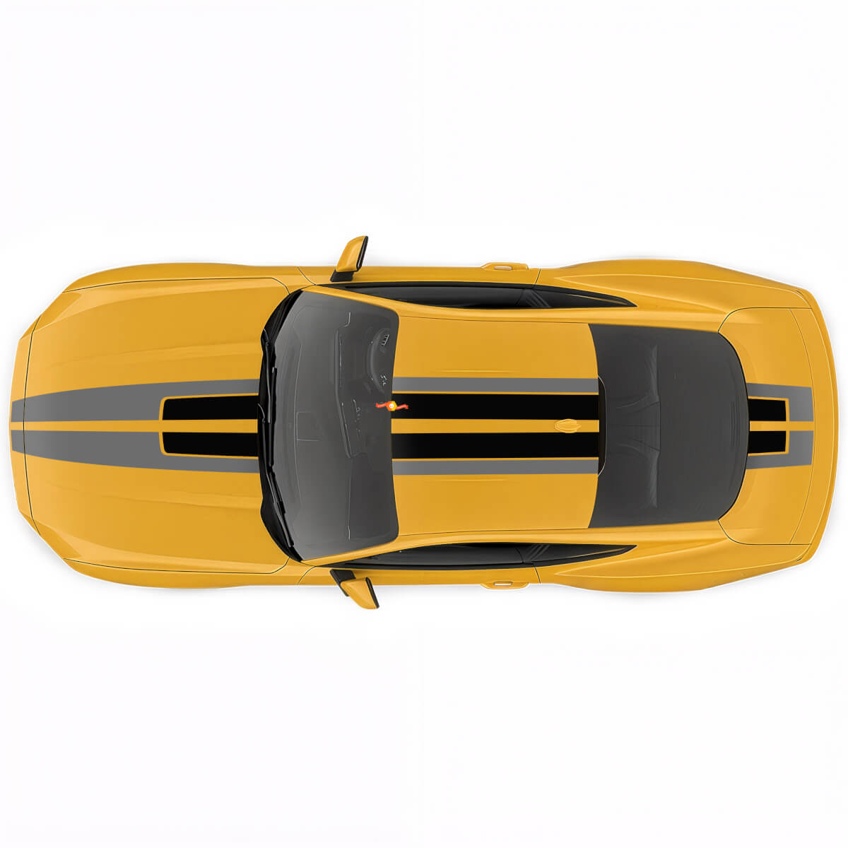 Motorkap Dubbele Racing Strepen Stickers voor Ford Mustang