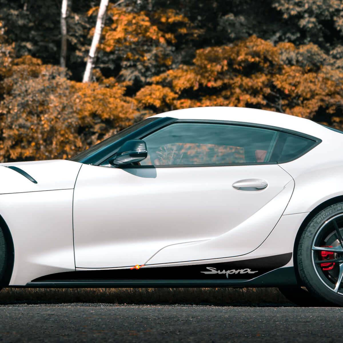 Zijschermstrip Vinylstickers voor Toyota Supra MKV A90 A91