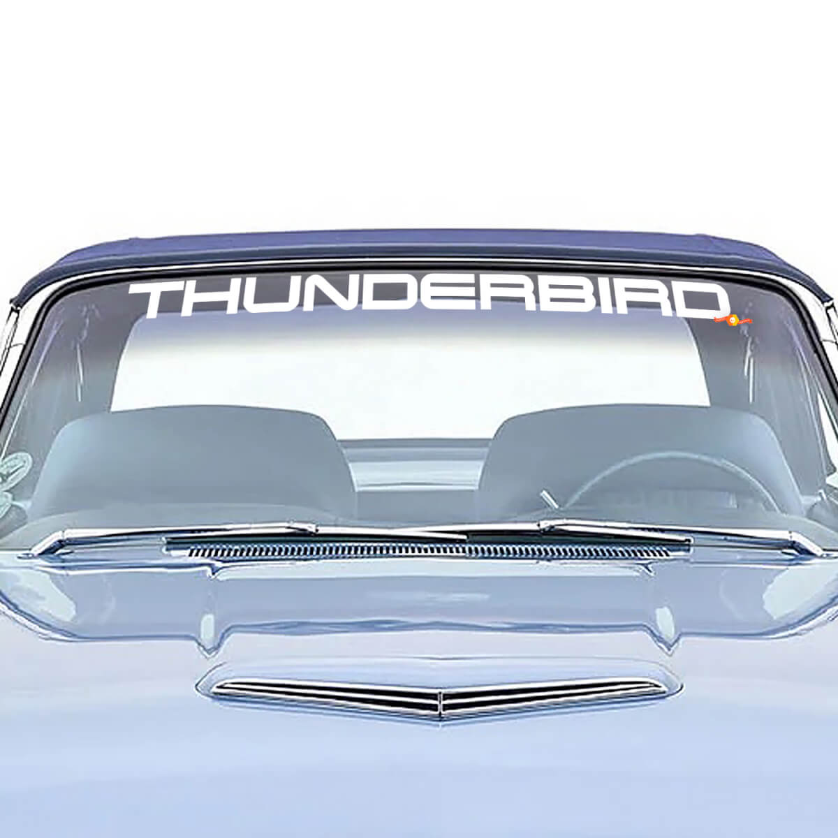 Thunderbird voorruitgrafieken vinyl decal sticker past op Ford Thunderbird