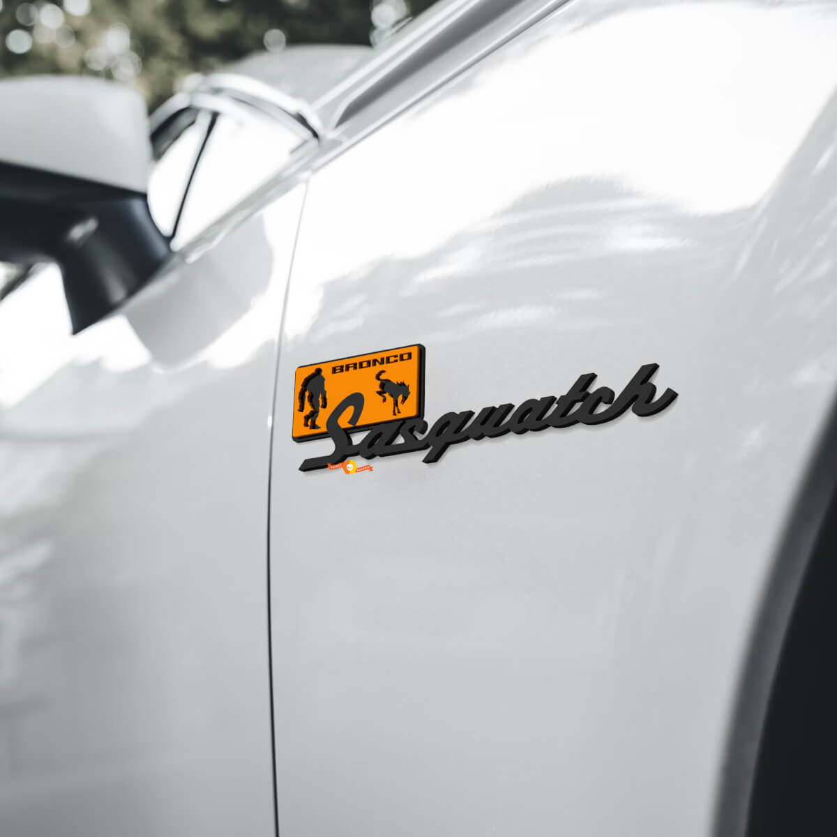 Sasquatch spatbordbadges Tailgate-embleem 3D-badge voor Ford Bronco