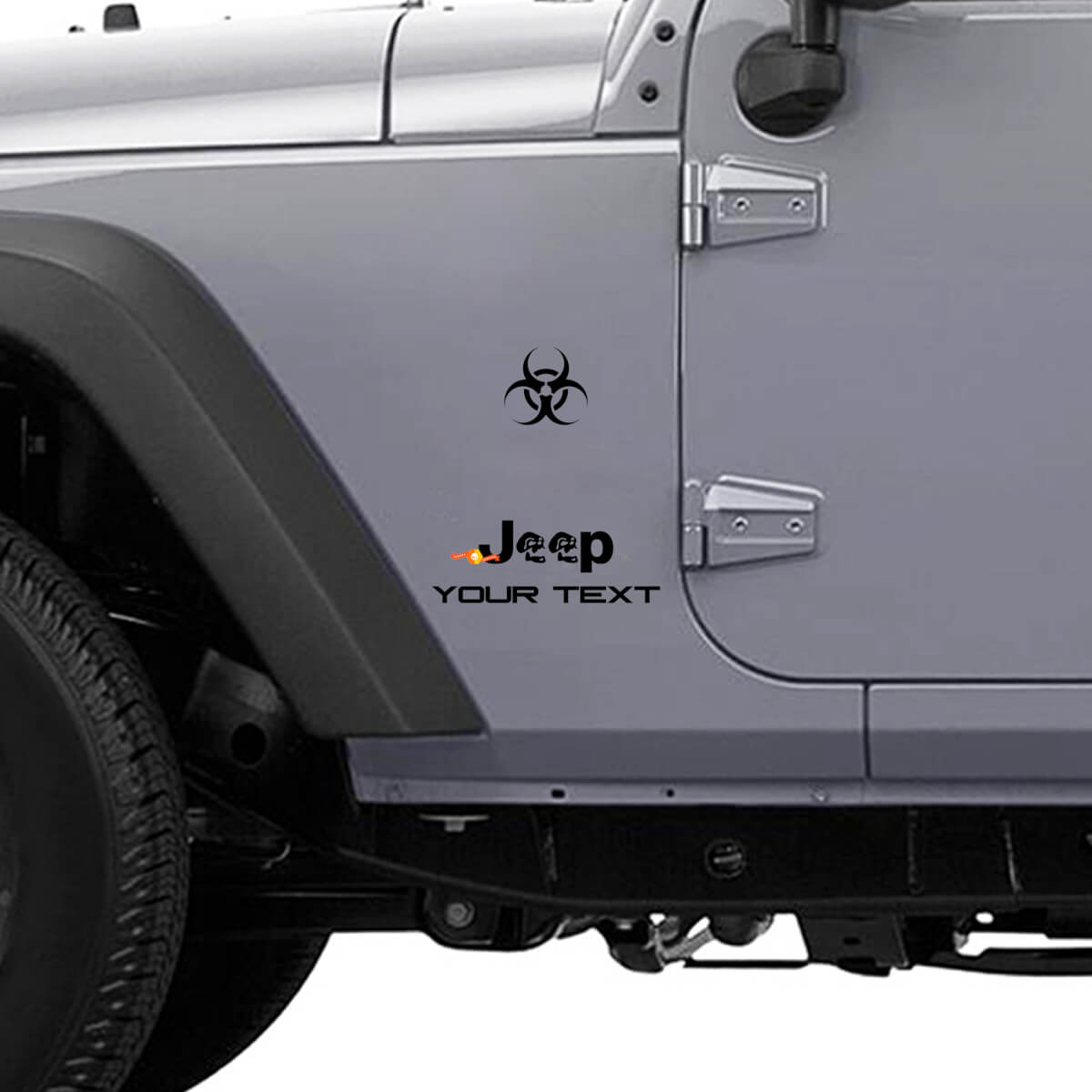 Zombie Outbreak Response Logo Vinyl Decal voor Jeep Wrangler Rubicon